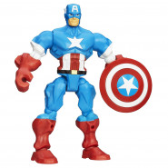 Розбірна фігурка Капітан Америка з мотоциклом - Captain America, Marvel, Mashers, Hasbro