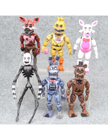 Набір розбірних фігурок П'ять ночей з Фредді, 6в1, 14 см - Five Nights at freddy's