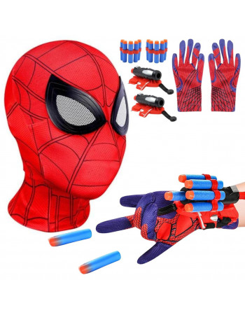 Ігровий набір Людини-павука, 2в1, маска, зброя з м'якими кулями - Spider Man