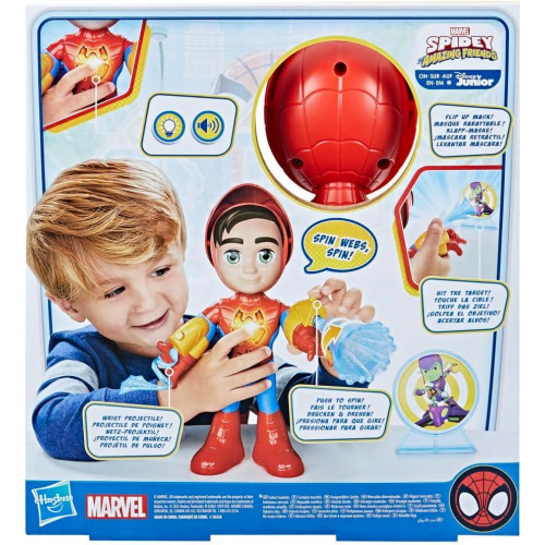 Інтерактивна фігурка Hasbro Людина-павук (звук, світло), 25 см — Disney, Marvel, Spidey Amazing Friends