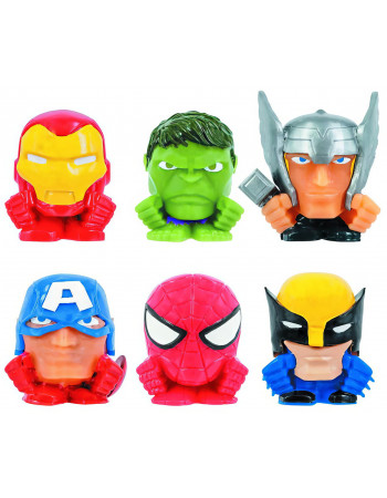 Набір іграшок антистрес сквіші Месники 6 шт - Advengers, Super Squishy, ​​Tor, Iron Man, Hulk, Spider Man
