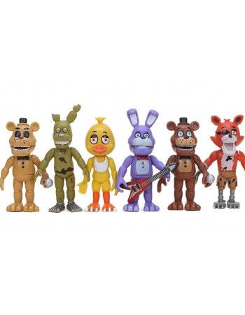 Ігровий набір П'ять ночей з Фредді, 6в1, 9 см - Five nights at freddy's