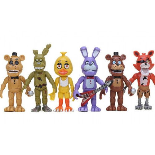 Ігровий набір П'ять ночей з Фредді, 6в1, 9 см - Five nights at freddy's