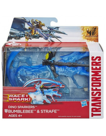 Уцінка - Бамблбі та дінобот Стрейф 'Трансформери 4' - BumblebeeStrafe, Dino Sparklers, TF4, Hasbro