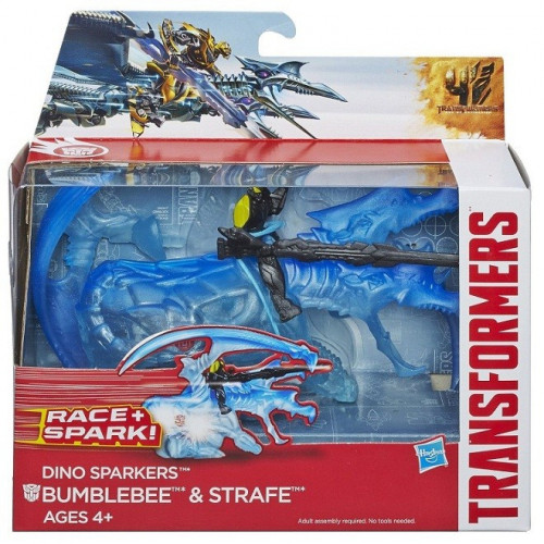 Уцінка - Бамблбі та дінобот Стрейф 'Трансформери 4' - BumblebeeStrafe, Dino Sparklers, TF4, Hasbro