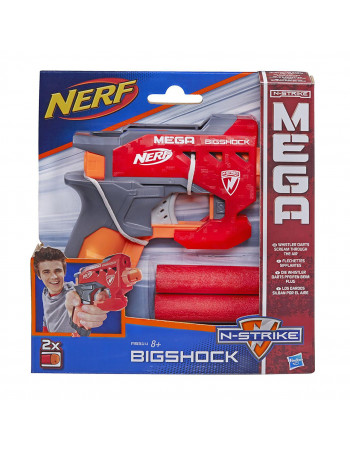 Пістолет Нерф Бігшок з великими стрілами - Bigshock, N-Strike Mega, Nerf, Hasbro