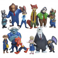 Набір фігурок 12в1 Зоотрополіс (Звірополіс) 4-7 см - Zootopia