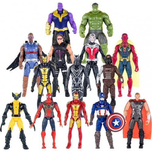 Набір фігурок 14в1 Месники, 17 см - Marvel, Avengers, action figures