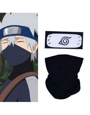 Набір Наруто Какаші Хатаке пов'язка Прихований Лист і бафф Naruto
