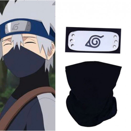 Набір Наруто Какаші Хатаке пов'язка Прихований Лист і бафф Naruto