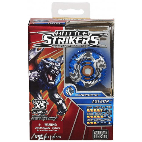 Вовчок нападник Аслеон команди Хижаки - Asleon, Team Predator, Battle Strikers, Mega Bloks