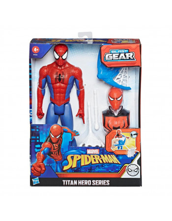 Іграшка Hasbro Людина-павук з павутиною та зарядами, 30 см - Titan Hero Gear Blast, Marvel