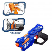 Бластер Super Shoot Gun Max Attack 2в1 стріляє орбізами та м'якими кулями.