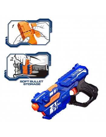 Бластер Super Shoot Gun Max Attack 2в1 стріляє орбізами та м'якими кулями.