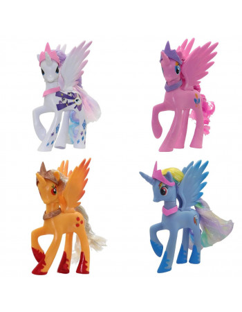 Набір іграшок 4в1 Мій Маленький Поні Принцеси: Пінк Пай, Райдуга Деш, Раріті, Епплджек, 14 см, My Little Pony