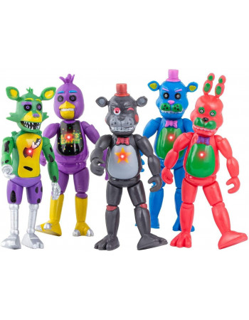 Різнокольорові аніматроніки П'ять ночей з Фредді, 5в1, 14 см - Five Nights at freddy's