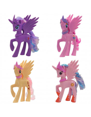 Набір іграшки 4в1 Мій Маленький Поні Принцеси: Селестія, Іскорка, Каденс, Флаттершай, 14 см - My Little Pony