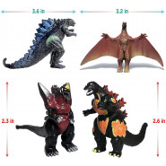 Набір фігурок Годзілла і монстри 10в1, 6 см - Godzilla & monsters