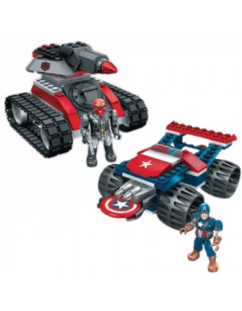 Конструктор 156 дет. Капітан Америка проти Червоного Черепа - Captain America Red vs Skull, Mega Bloks