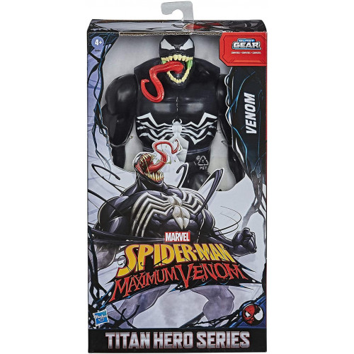 Велика іграшка Hasbro Веном 30см - Venom Maximum, Titan Hero Series Blast Gear, Avengers