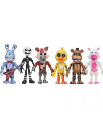Ігровий набір П'ять ночей у Фредді, Кошмарний Фредді, 6в1, 9 см - Five nights at freddy's