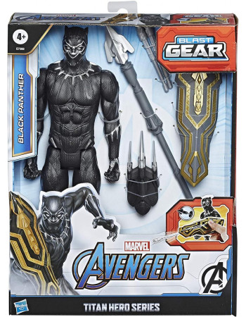 Іграшка Hasbro Чорна Пантера 30см Месники - Black Panther, Titan Hero Series Blast Gear, Aventgers (E788)