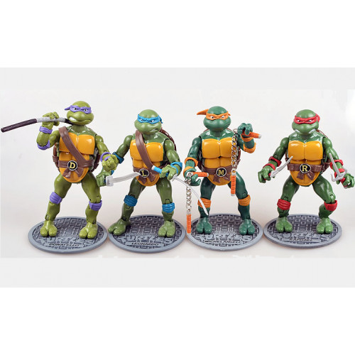 Набір класичних фігурок 'Черепашки Ніндзя', 4в1, 15 см - Ninja Turtles, TMNT 1988