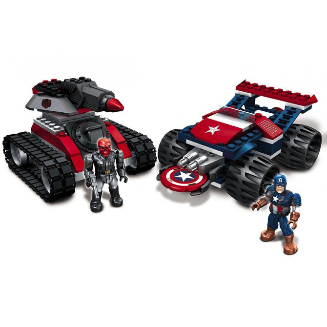 Конструктор 156 дет. Капітан Америка проти Червоного Черепа - Captain America Red vs Skull, Mega Bloks