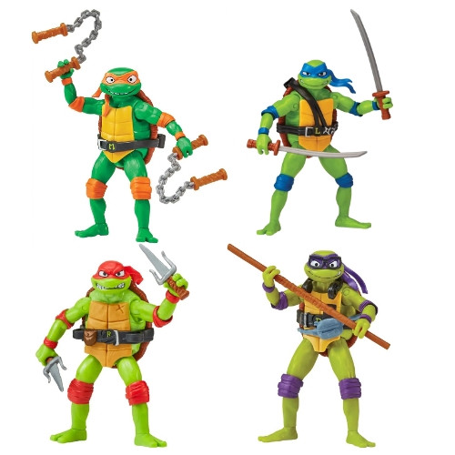 Фігурки Playmates 4в1 із м\ф Черепашки ніндзя Погром мутантів, 12 см - TMNT, Nickelodeon