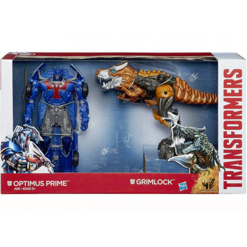 Іграшки трансфомери 2в1 Hasbro Грімлок та Оптімус Прайм, 22 см - Grimlock  Optimus Prime