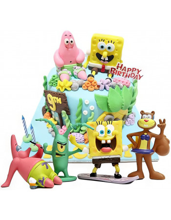 Набір фігурок Губка Боб, 8в1 - Spongebob