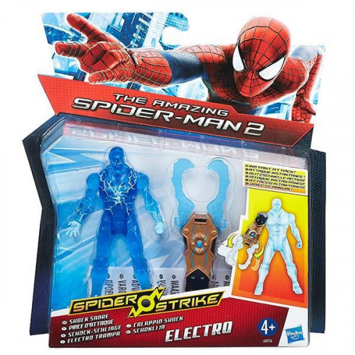 Фігурка Hasbro Електро з к/ф Людина павук з аксесуарами, 10 см - Electro, Spider Strike