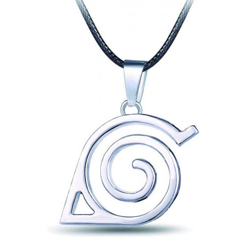 Аксесуар Наруто ланцюжок-шнурок з кулоном 'Прихований Лист', 52 см - Naruto Necklace