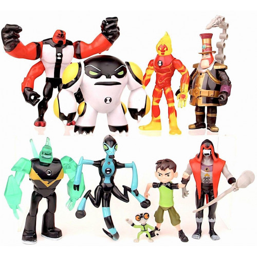 Набір фігурок Бен10 9в1 зі світловими ефектами, 12 см - Ben 10 figure set