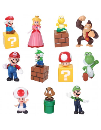 Набір фігурок 11в1 Супер Маріо, фігурки на торт Супер Маріо, 2.5-5 см — Super Mario