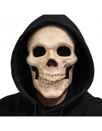 Маска Череп маскарадна на Хелловін з рухомою щелепою
