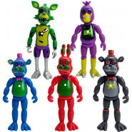 Різнокольорові аніматроніки П'ять ночей з Фредді, 5в1, 14 см - Five Nights at freddy's