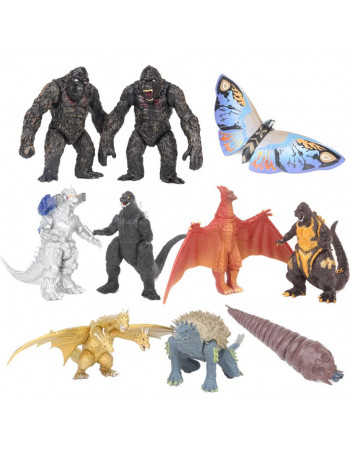 Набір фігурок Годзілла і монстри, 10в1, 9 см - Godzilla  Monsters