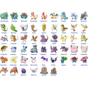 Набір міні - фігурок Покемон 144 шт з Аніме, коміксів, гри Pokemon GO: Пікачу, Іві, Мьюту, Бульбазавр, 2-3см