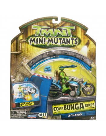 Набір міні-фігурка Леонардо з мотоциклом - Mini Subway Cowabunga Bikes Leonardo, 4Kids, Playmates