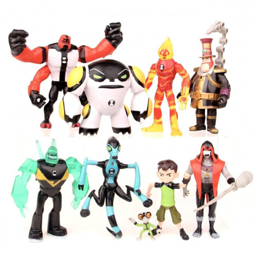 Набір фігурок Бен10 9в1 зі світловими ефектами, 12 см - Ben 10 figure set