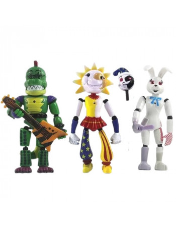 Набір ФНАФ Аніматроніки П'ять ночей з Фредді (розбірні), 14 см - FNAF