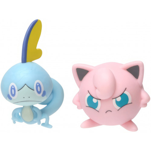 Набір бойових фігурок Покемон Соббл, Джіггліпуф - Pokémon, Sobble, Jigglypuff, Battle figure pack