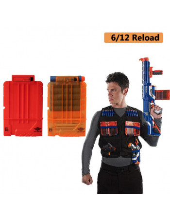 Напівпрозорий магазин для зброї NERF 6 стріл - Transparent arsenal for weapons NERF 6 arrows