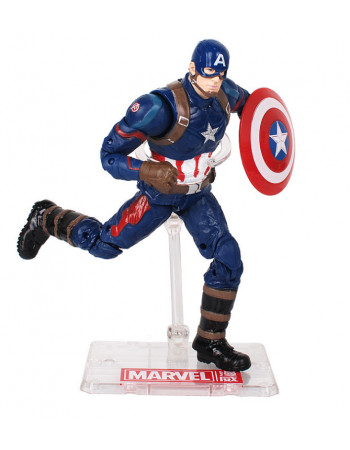 Фігурка Marvel Капітан Америка з тримачем, Месники, 18 см — Captain America, Avengers