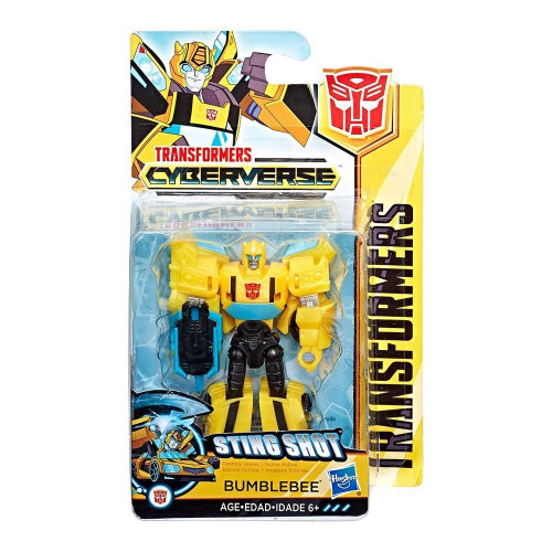 Трансформер Hasbro Бамблбі, Кібервсесвіт 10 см - Sting Shot Bumblebee, Cyberverse