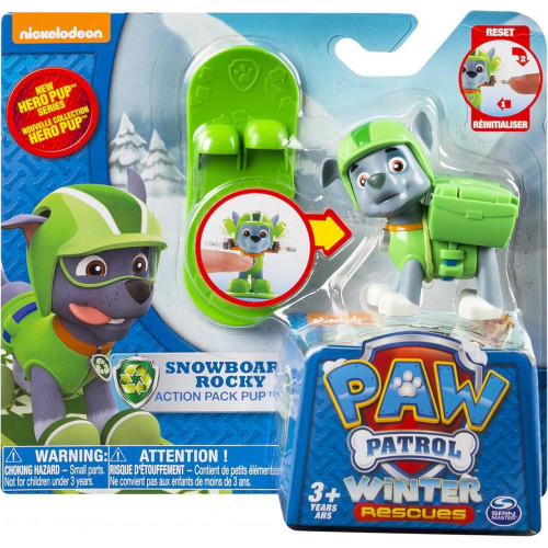 Фігурка Spin Master Щенячий патруль Роккі на сноуборді - Paw Patrol