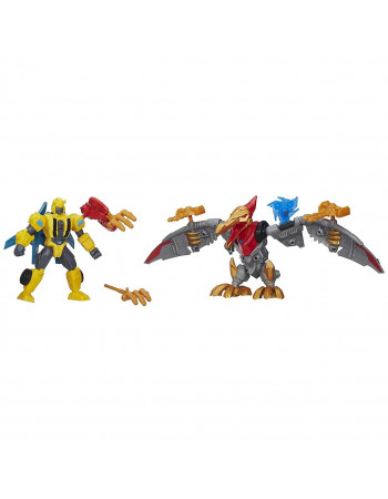 Розбірні фігурки трансформерів Бамблбі та Стрейф - Bumblebee  Strafe, Transformers Hero Mashers, Hasbro