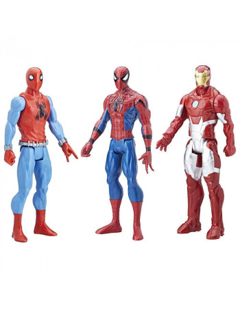Набір іграшок Hasbro 3в1, Людина павук та Залізна людина, 30 см - Spider Man Homecoming, Marvel, Titan Hero