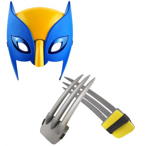 Костюм Росомахи, 2в1, маска, що світиться, кігті Росомахи - X-men, Wolverine, set 2